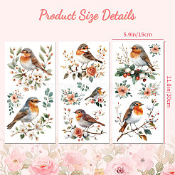 3 Sheets 3 Styles PVC Waterproof Decorative Stickers&nbsp;DIY-WH0404-717