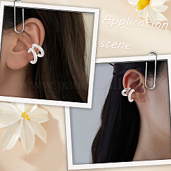 2 Pairs 303 Stainless Steel Cuff Earrings&nbsp;EJEW-BBC0002-25P