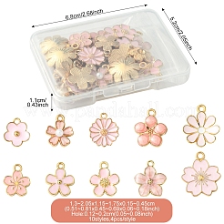 40Pcs 10 Styles Alloy Enamel Charms&nbsp;ENAM-FS0002-33