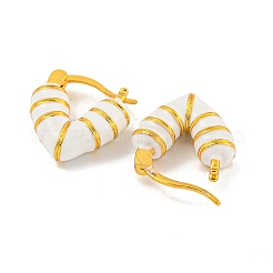 Rack Plating Brass Hoop Earrings&nbsp;EJEW-C102-40G-03