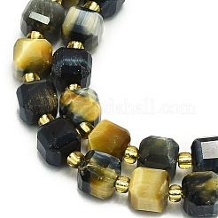 Natural Tiger Eye Beads Strand&nbsp;G-I376-D46-01