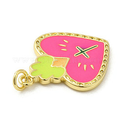 Rack Plating Brass Enamel Pendants&nbsp;KK-Q784-30G