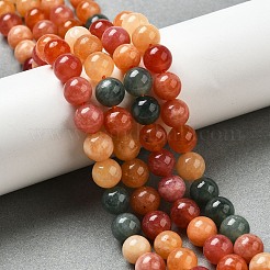 Dyed Natural Malaysia Jade Beads Strands&nbsp;G-G021-02B-21