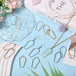 20Pcs 2 Colors Alloy Open Back Bezel Pendants&nbsp;FIND-CA0011-49