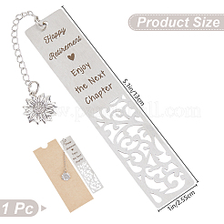 1Pc 304 Stainless Steel Bookmark&nbsp;AJEW-CP0003-87A