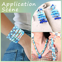 600Pcs 6 Colors Opaque & Tansparent Acrylic European Beads&nbsp;MACR-SC0002-02A