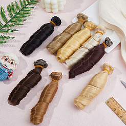 10Pcs 10 Colors High Temperature Fiber Long Curly Hairstyle Doll Wig Hair&nbsp;DOLL-FH0001-02