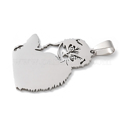 201 Stainless Steel Pendants&nbsp;STAS-S157-18P