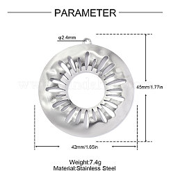 304 Stainless Steel Pendants&nbsp;STAS-OY019-03P