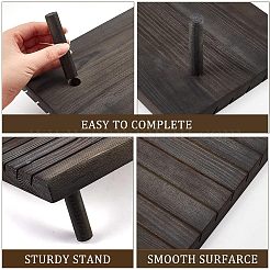 7-Slot Wooden Place Card Display Stands&nbsp;ODIS-WH0029-52B