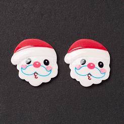 Christmas Themed Opaque Resin Cabochons&nbsp;CRES-P022-03