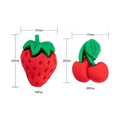 100Pcs Resin Cabochons&nbsp;RESI-LS0001-14