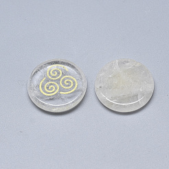 Synthetic Quartz Crystal Cabochons&nbsp;G-T122-37A