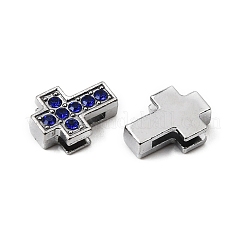 Alloy with Rhinestone Slide Charms&nbsp;RB-NH0002-01P