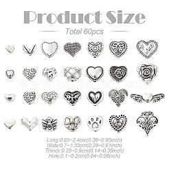 28 Styles Tibetan Style Alloy Beads&nbsp;FIND-YW0006-79