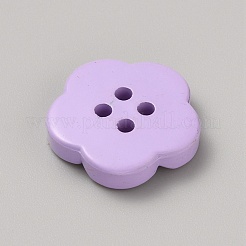 Spray Painted Plastic Buttons&nbsp;FIND-WH0152-394A-03