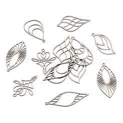 14Pcs 7 Style Stainless Steel Pendants&nbsp;STAS-PJ0001-46