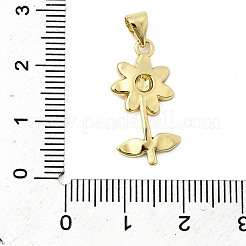 Brass Enamel Pendants&nbsp;KK-K302-06G