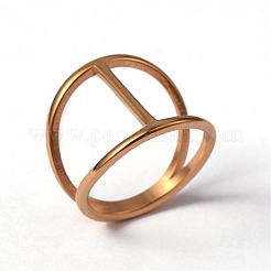 304 Stainless Steel Hollow Rings &nbsp;STAS-K011-08-16mm-G