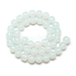 Imitation Jade Glass Beads Strands&nbsp;GR8mm69Y