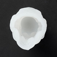 DIY Halloween Theme Skull-shaped Candle Making Silicone Statue Molds&nbsp;DIY-M033-01