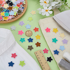 98Pcs Star Computerized Embroidery Cloth Iron On/Sew On Patches&nbsp;PATC-FG0003-21