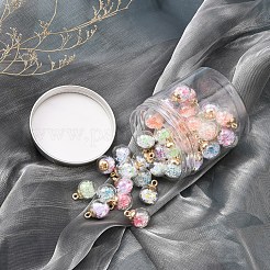 46Pcs 2 Style Transparent Glass Ball Bottle Pendants&nbsp;GLAA-YW0001-34