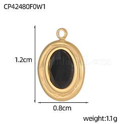 Natural Mixed Stone Oval Charms&nbsp;G-OY001-01G