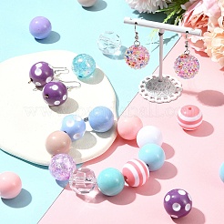 DIY Round Acrylic & Resin Jewelry Making Findings Kits&nbsp;DIY-FS0007-63