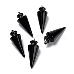 Natural Obsidian Pendants&nbsp;G-K311-47B