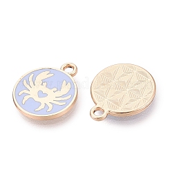 Alloy Enamel Pendants&nbsp;ENAM-Q002-06G-02