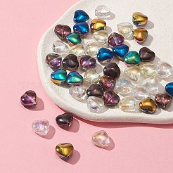 50Pcs 5 Colors Electroplate Glass Beads Strands&nbsp;EGLA-FS0001-30