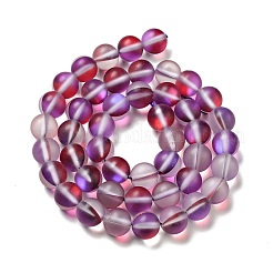Electroplated Synthetic Moonstone Beads Strands&nbsp;G-F142-A03-M