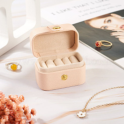 1Pc Rectangle PU Imitation Leather Jewelry Storage Boxes&nbsp;PAAG-TA0001-01B