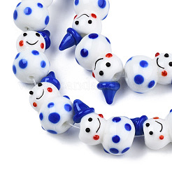 Handmade Lampwork Beads Strands&nbsp;LAMP-N021-43B