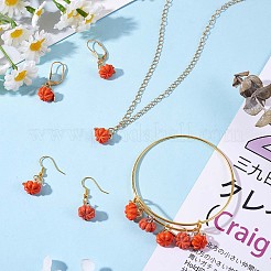 30 Pieces Pumpkin Charms Pendants Thanksgiving Pumpkin Charms Alloy Enamel Charm for Jewelry Necklace Bracelet Earring Making Crafts&nbsp;JX294A