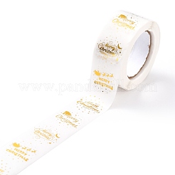 Christmas Themed Flat Round Roll Stickers&nbsp;DIY-B045-15A