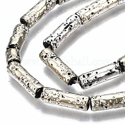 Electroplated Natural Lava Rock Beads Strands&nbsp;G-T114-76F