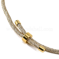 Adjustable Round Polyester Braided Cord Bracelet Making&nbsp;FIND-G117-01G-01