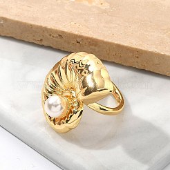 Brass Micro Pave Clear Cubic Zirconia Finger Rings for Women&nbsp;RJEW-U041-16G