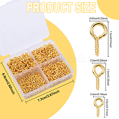 600Pcs Iron Screw Eye Pin Peg Bails&nbsp;IFIN-YW0003-80
