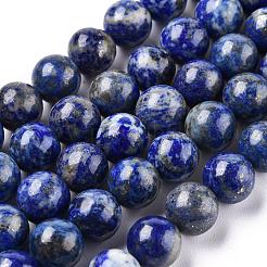 Natural Lapis Lazuli Round Bead Strands&nbsp;X-G-E262-01-10mm