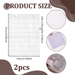 48 Grids PVC Badge Storage Rolls&nbsp;ABAG-WH0046-88