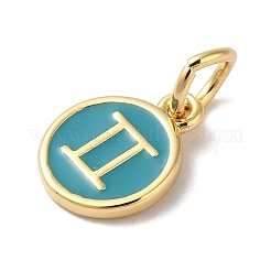 Real 18K Gold Plated Brass Enamel Charms&nbsp;KK-L216-001G-I05