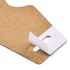 Fold Over Kraft Paper Adhesive Jewelry Display Cards for Necklace & Bracelet Display&nbsp;CDIS-YWC0001-03