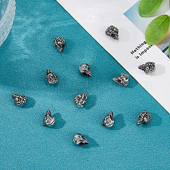 12Pcs 304 Stainless Steel European Beads&nbsp;STAS-HS0001-06