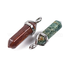 Natural Indian Agate Pointed Pendants&nbsp;G-M378-01P-A39
