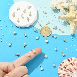 30Pcs 2 Colors Natural Cultured Freshwater Pearl Pendants&nbsp;PALLOY-YW00232