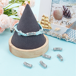 6Pcs Brass Micro Pave Cubic Zirconia Beads&nbsp;ZIRC-BBC0002-44P