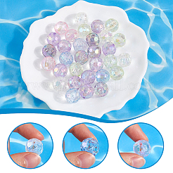 40Pcs Transparent Acrylic Beads&nbsp;MACR-SC0001-54